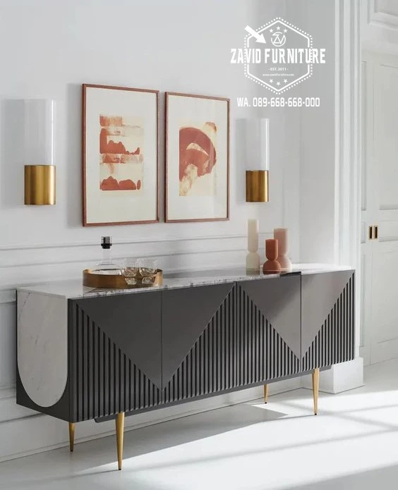 Buffet Minimalis Desain Simpel dengan Kesan Mewah: Konsep dan Prinsip