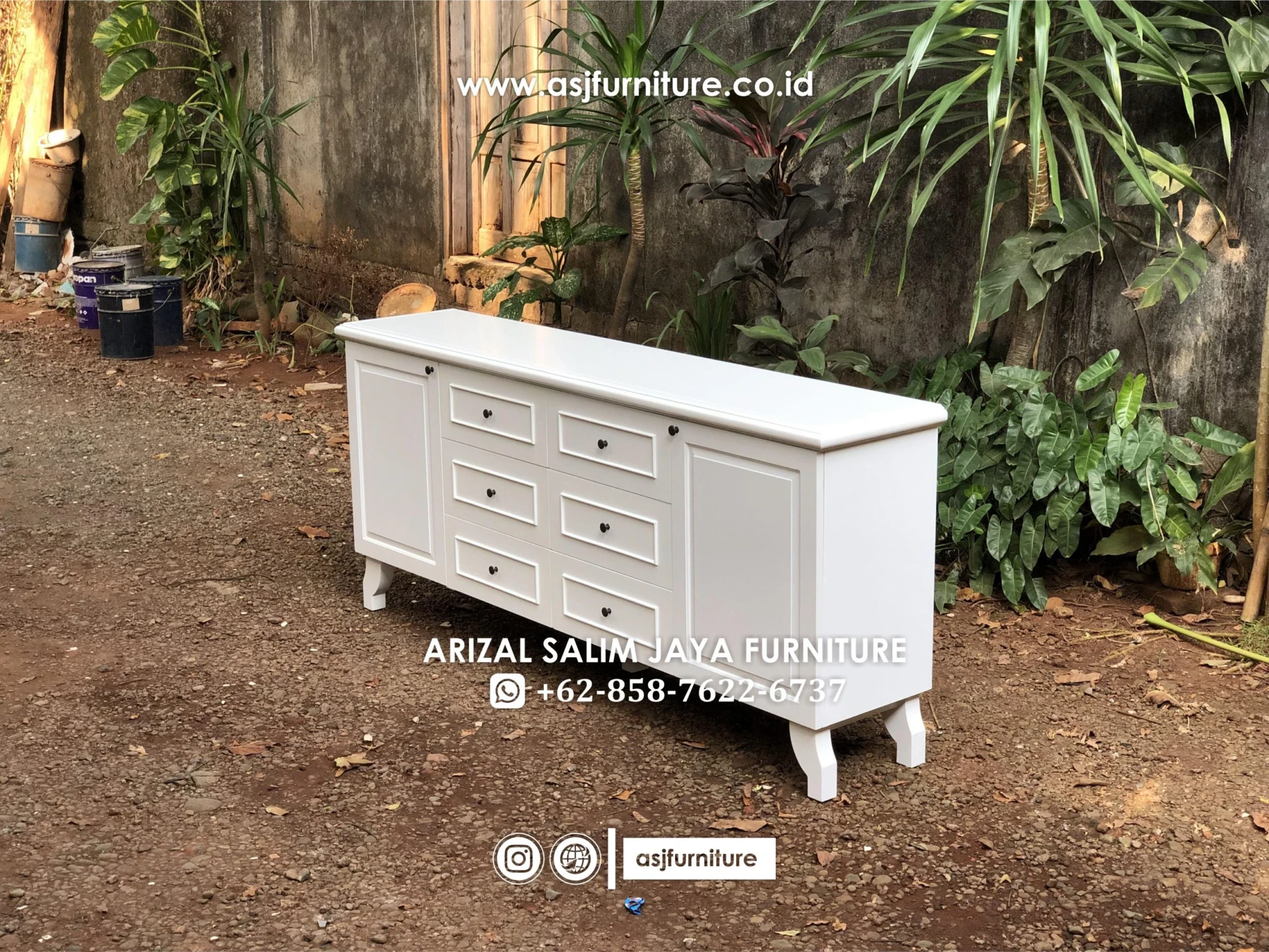 Buffet Minimalis Putih untuk Rumah Minimalis