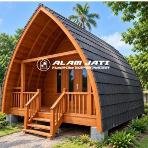 Rumah Lumbung Kayu Jati Eksklusif