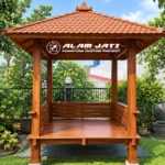 Gazebo Kayu Jati Minimalis
