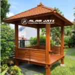 Gazebo Kayu Jati Minimalis