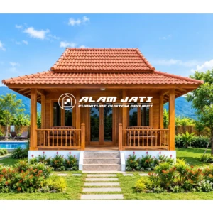 Rumah Joglo Kayu Jati Minimalis