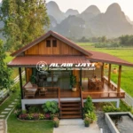 Rumah Panggung Kayu Jati Modern