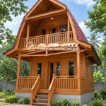 Rumah Lumbung Kayu Jati 2 Lantai Eksklusif