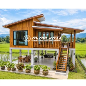 Rumah Panggung Kayu Jati Eksklusif