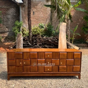 Credenza Buffet Minimalis Kayu Jati