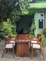 Meja Hirosima Kayu Jati