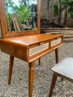 Meja Rias Kayu Jati Minimalis