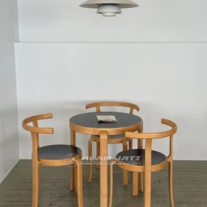 Set Meja Makan Bundar Minimalis