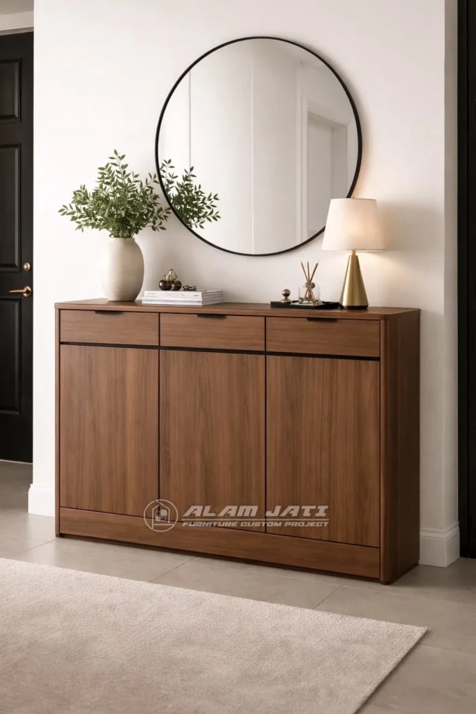 Lemari Kabinet Kayu Jati Mela Series