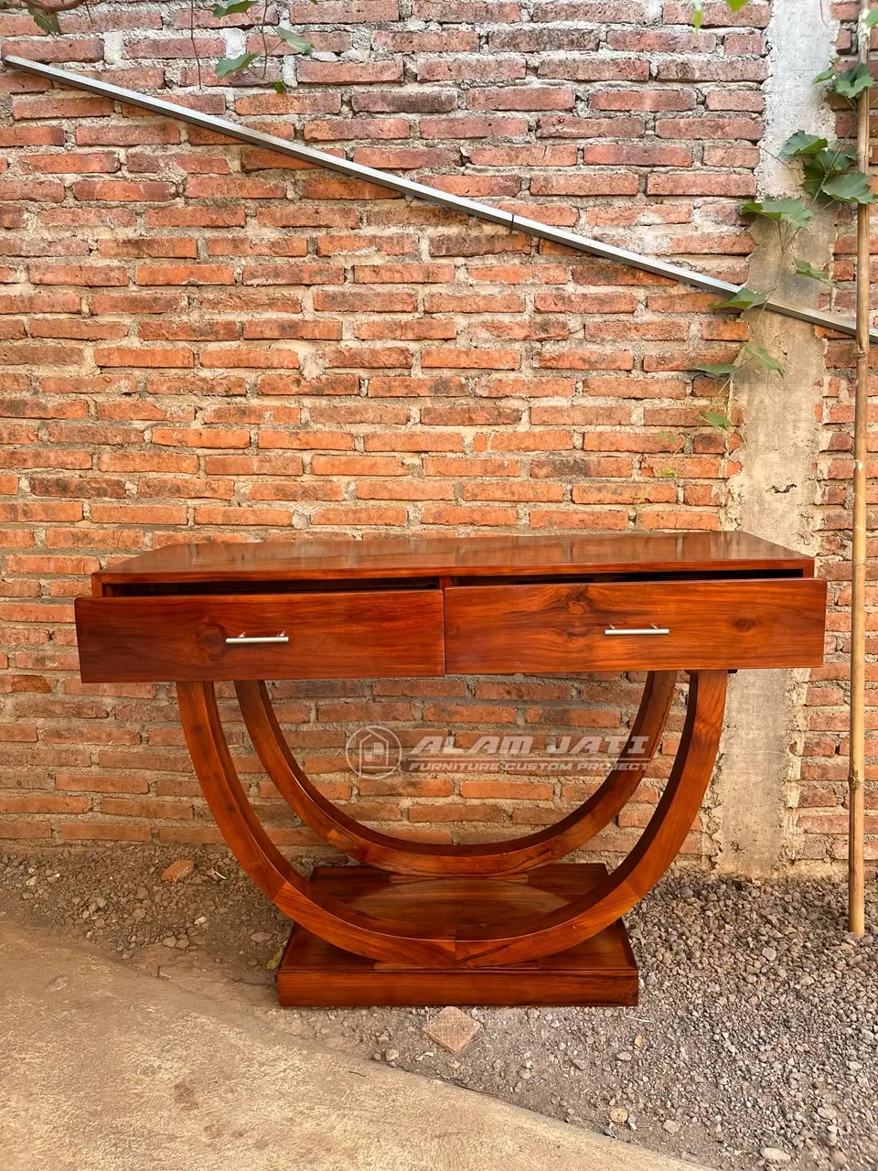 Meja Console Kayu Jati Mewah Meja Console Kayu Jati Mewah