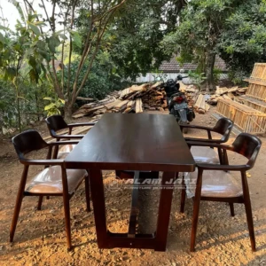 Set Meja Makan Hiroshima Kayu Jati