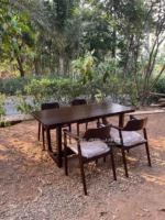 Set Meja Makan Hiroshima Kayu Jati